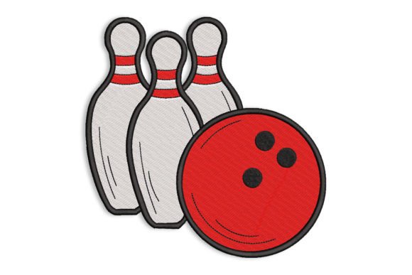 Bowling Ball and Pins Embroidery Review