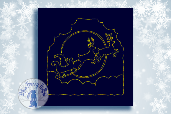 Christmas Quilt Block-Santa