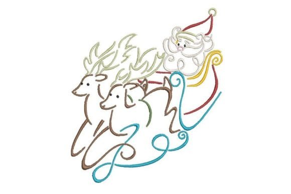Christmas Swirls: A Festive Embroidery Design