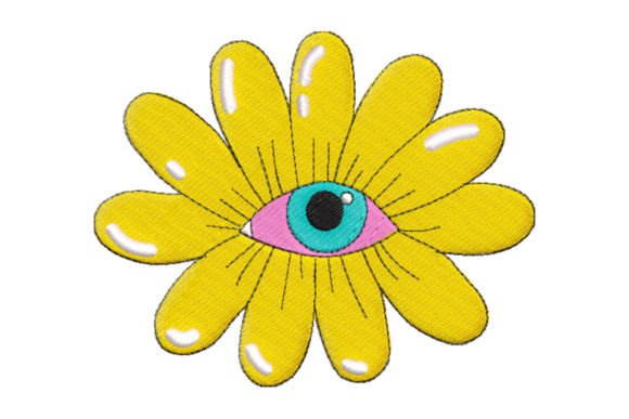 Cute Cartoon Flower Embroidery