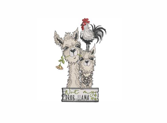 Farm Animals Embroidery Design