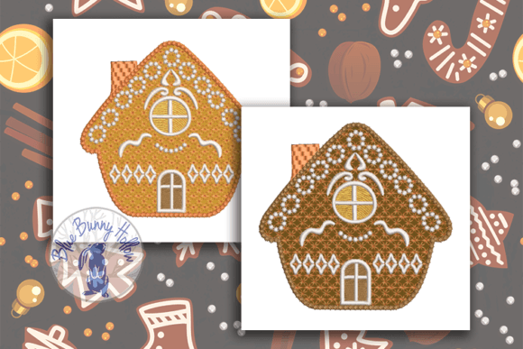 Gingerbread Cottage 4 Embroidery Design