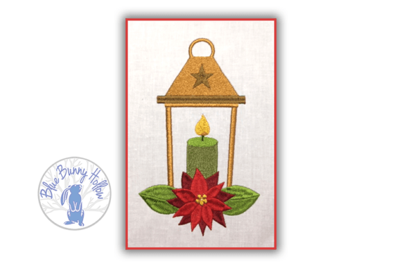Lantern: A Festive Embroidery Design