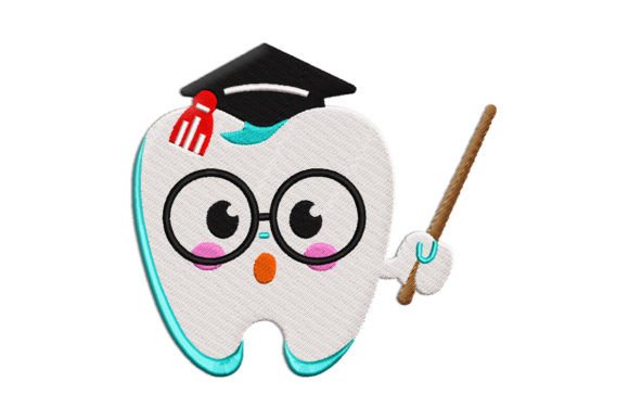 Tooth with Graduation Cap